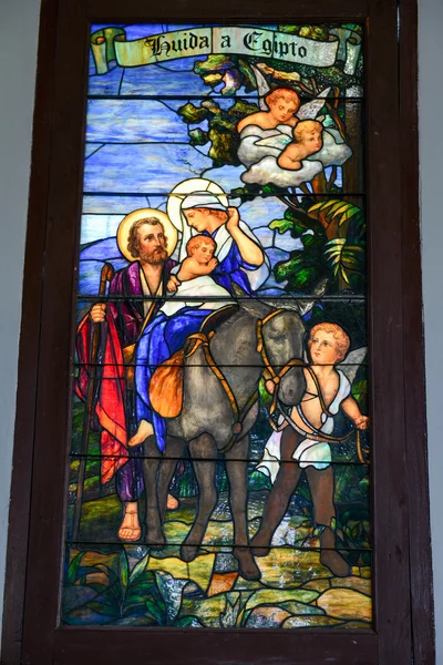 Venster van El Cobre kerk en heiligdom — Stockfoto