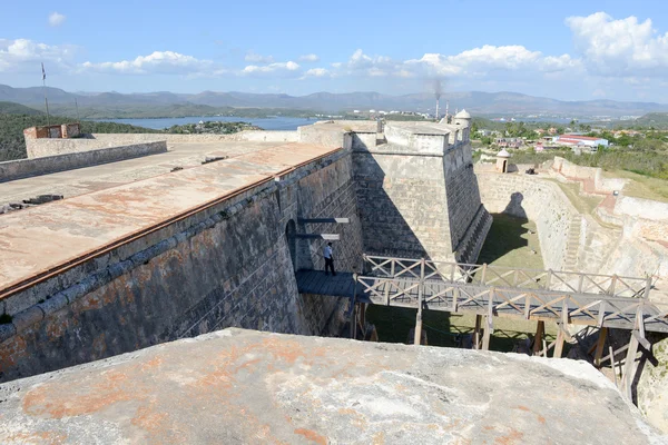 Замок Эль-Морро в Сантьяго-де-Куба — стоковое фото