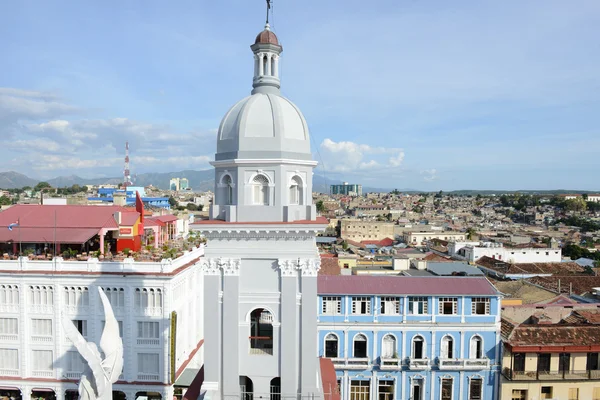 Bell tower of Nuestra Senora de la Asuncion Cathedral — Stock Photo, Image