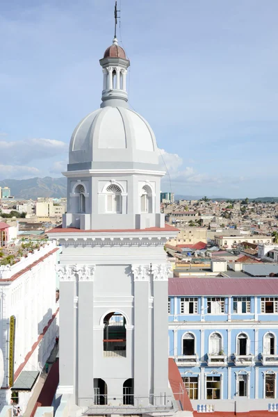 Bell tower of Nuestra Senora de la Asuncion Cathedral — Stock Photo, Image