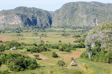 Yatay, mogotes Vinales Vadisi üzerinden panoramik görünüm