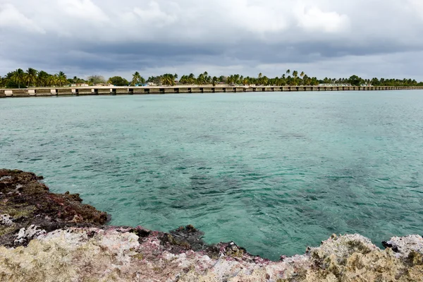 The sandy beach named Playa Giron on Cuba — Stock Photo, Image