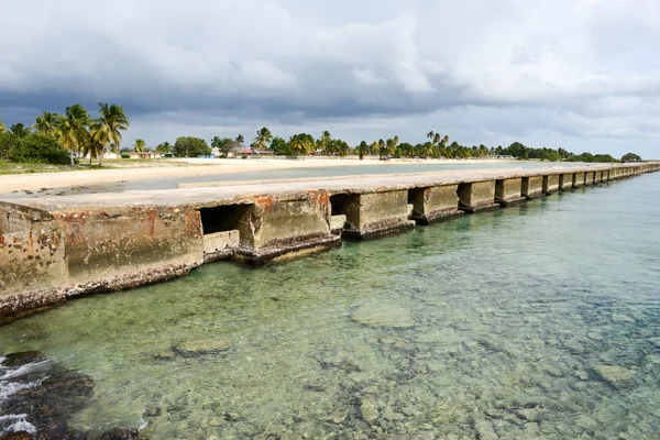 Піщаний пляж, названий Playa Giron на Кубі — стокове фото