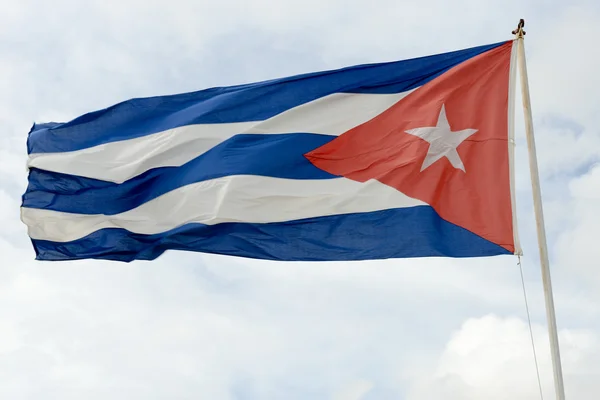 Кубинський Національний прапор — стокове фото