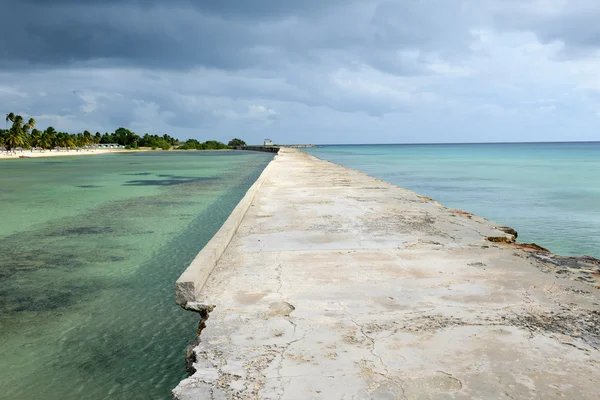 Піщаний пляж, названий Playa Giron на Кубі — стокове фото