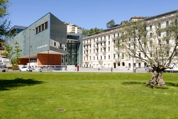 Museo LAC en Lugano, en la parte italiana de Suiza — Foto de Stock