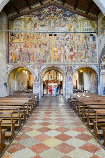 Igreja de Santa Maria degli Angioli em Lugano, Suíça — Fotografia de Stock