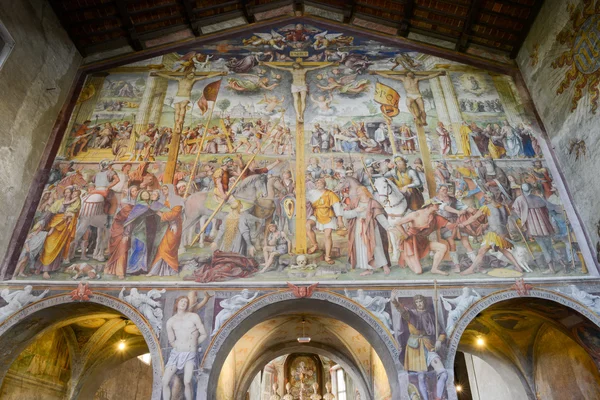 Santa Maria degli Angioli církve na Lugano, Švýcarsko — Stock fotografie