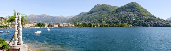 Nad jeziorem Lugano — Zdjęcie stockowe