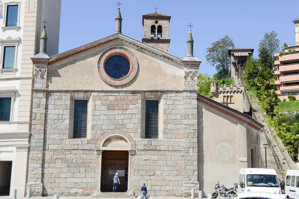 A igreja de Santa Maria degli Angioli em Lugano — Fotografia de Stock