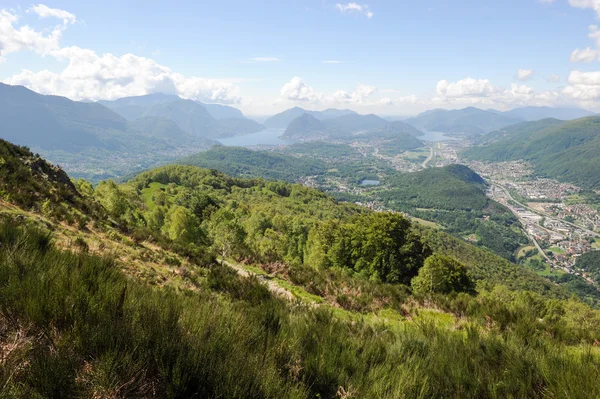 Krajobraz regionu Lugano — Zdjęcie stockowe
