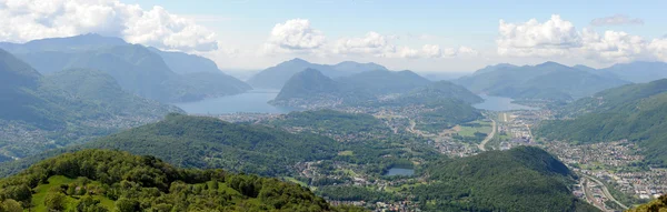 Landschap van de regio van Lugano — Stockfoto