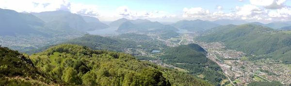 Landscape of the region of Lugano — Stock Photo, Image