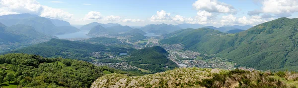 Landscape of the region of Lugano — Stock Photo, Image
