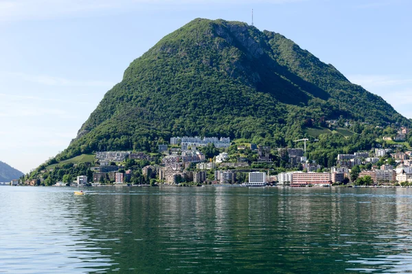 Widok na zatokę Lugano — Zdjęcie stockowe