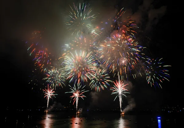 Brightly colorful fireworks — Stock Photo, Image