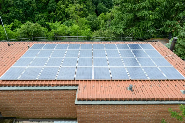 Solpanelsystem — Stockfoto