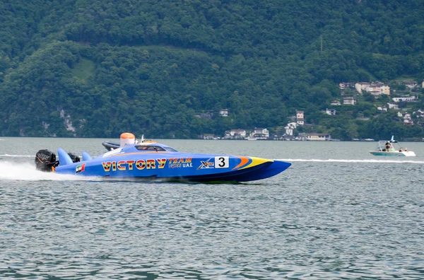 Speedboot bei der xcat Weltmeisterschaft — Stockfoto