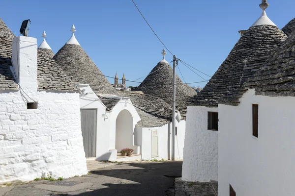 Alberobello ciudad con casas trulli — Foto de Stock