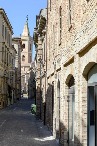 Old center of Ripatransone on Marche, Italy — Stock Photo, Image