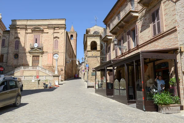 Old center of Ripatransone on Marche, Italy — Stock Photo, Image