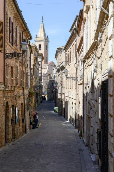 Centro storico di Ripatransone sulle Marche — Foto Stock