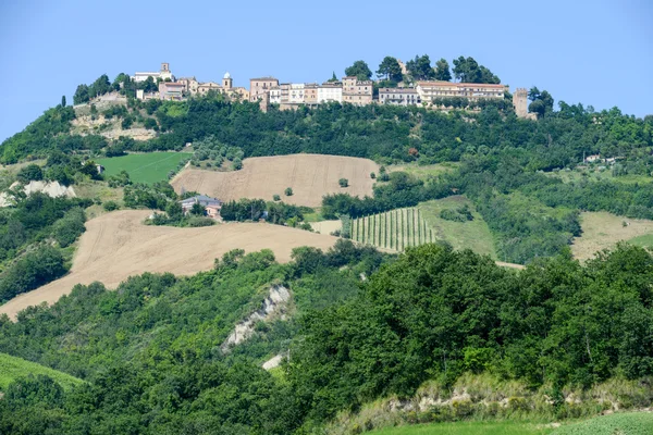 Widok miasta Ripatransone na Marche — Zdjęcie stockowe