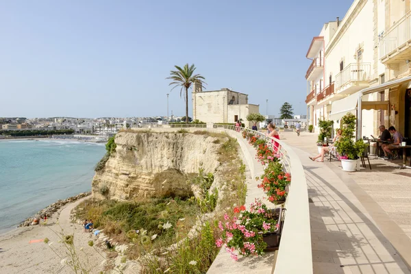 Strand van Otranto stad — Stockfoto