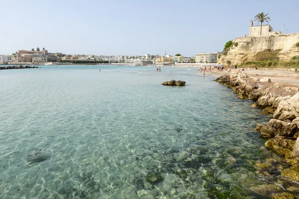 Strand van Otranto stad — Stockfoto