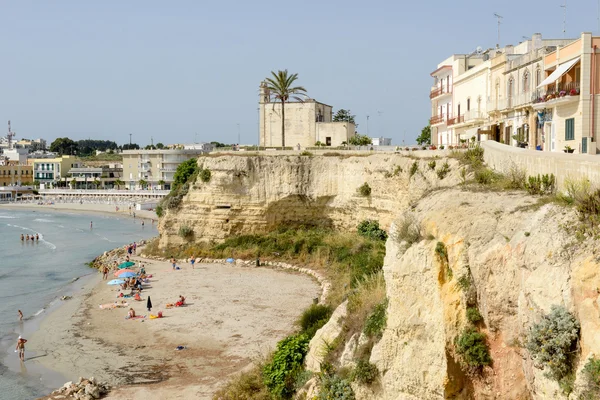 Strand von otranto Stadt — Stockfoto