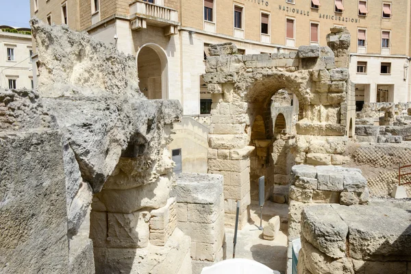 Anfiteatro icônico romano em Lecce — Fotografia de Stock