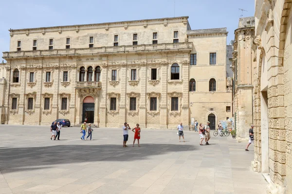 Plein van de Duomo in Lecce — Stockfoto