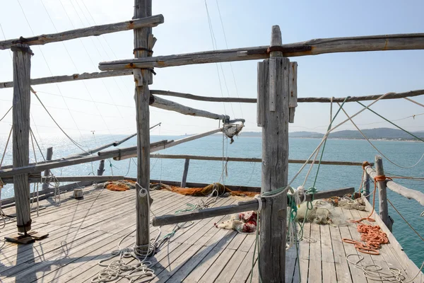 Trabucco im Nationalpark des Gargano — Stockfoto