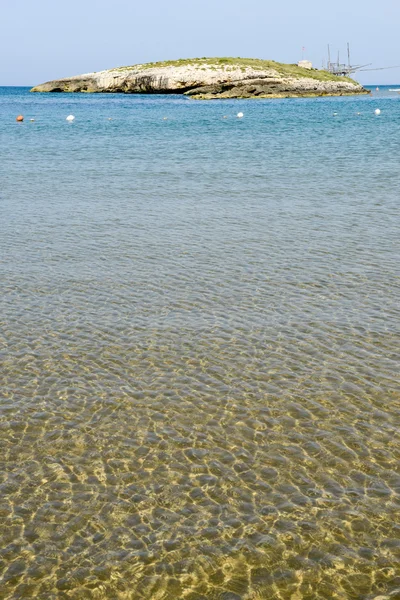 Plaj sahil Torre Canne haritasında — Stok fotoğraf