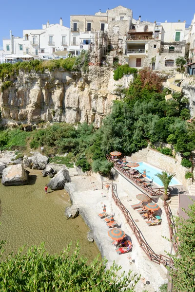 Vista de Vieste na Puglia — Fotografia de Stock