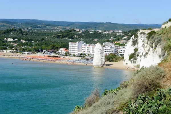 Utsikt över Vieste på Puglia — Stockfoto