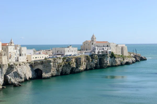 Blick auf vieste auf Apulien — Stockfoto