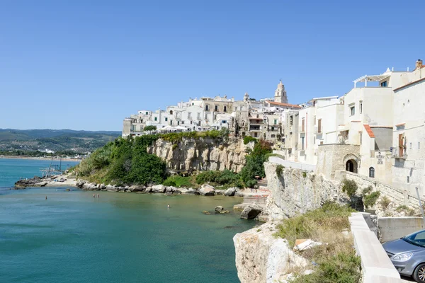 Weergave van Vieste in Puglia — Stockfoto