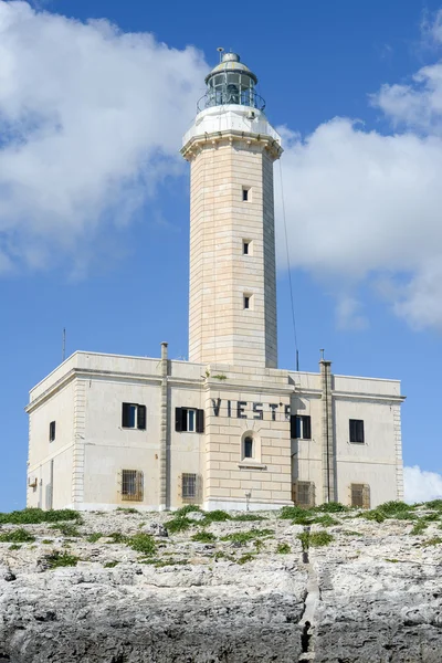 Faro de Vieste en Puglia — Foto de Stock