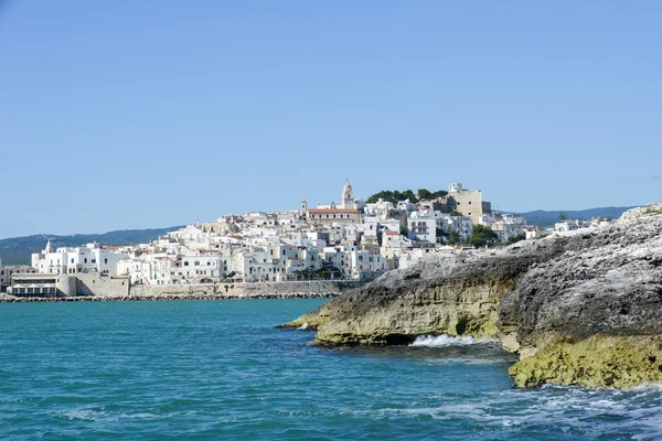 Weergave van Vieste in Puglia — Stockfoto