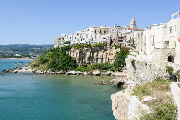 Weergave van Vieste in Puglia — Stockfoto