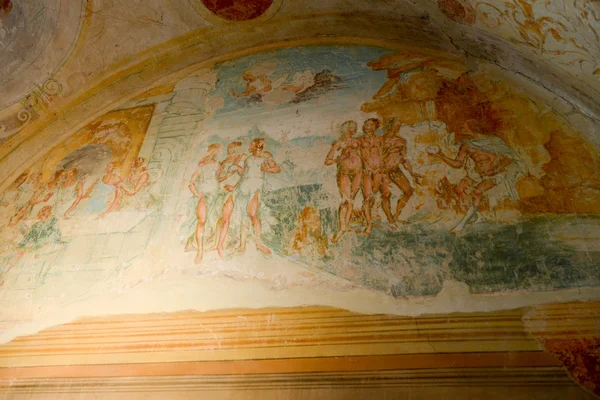 Frescos del castillo de Gradara — Foto de Stock