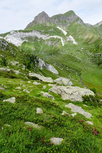 Horská krajina nad jezero Tremorgio — Stock fotografie