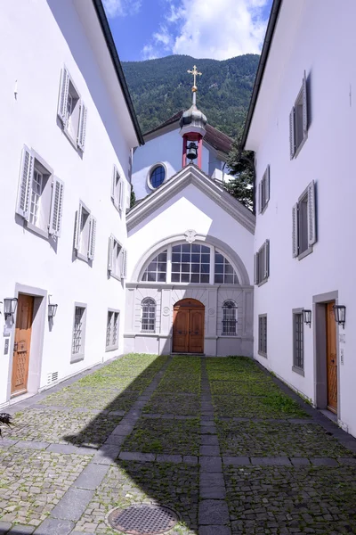 Gamla hus på Altdorf i cantonen av Uri — Stockfoto