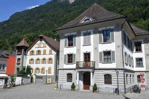 Gamla hus på Altdorf i kantonen Uri, Schweiz — Stockfoto