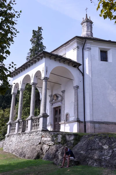 Het heiligdom van Ghiffa op Italië — Stockfoto