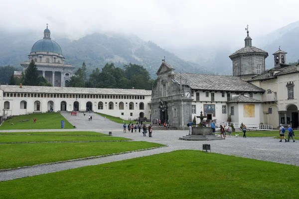 Het heiligdom van Oropa op Italië, Unesco erfgoed — Stockfoto