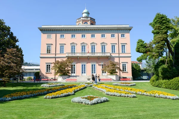 Villa na Ciani park botaniczny centrum Lugano — Zdjęcie stockowe