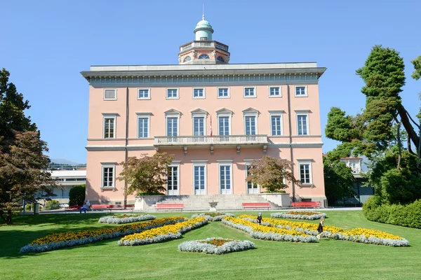 Villa na Ciani park botaniczny centrum Lugano — Zdjęcie stockowe