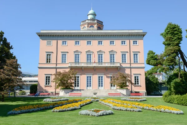 Villa na Ciani park botaniczny centrum Lugano — Zdjęcie stockowe